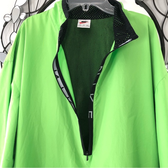 NIKE Men’s Lime Green Swoosh Logo Windbreaker XL - Picture 8 of 8